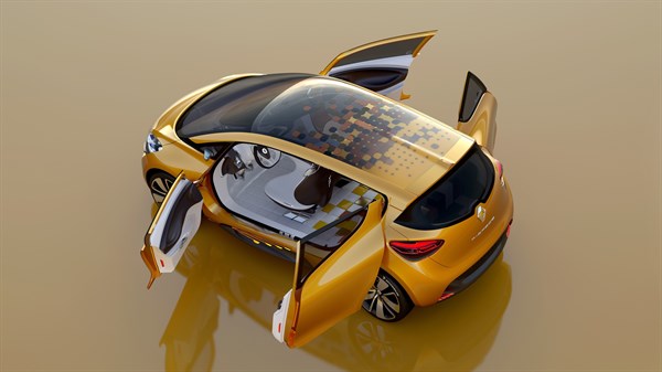 Renault R-Space concept exterior design top view with all the doors open